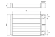Wärmetauscher, Innenraumheizung VALEO 811608