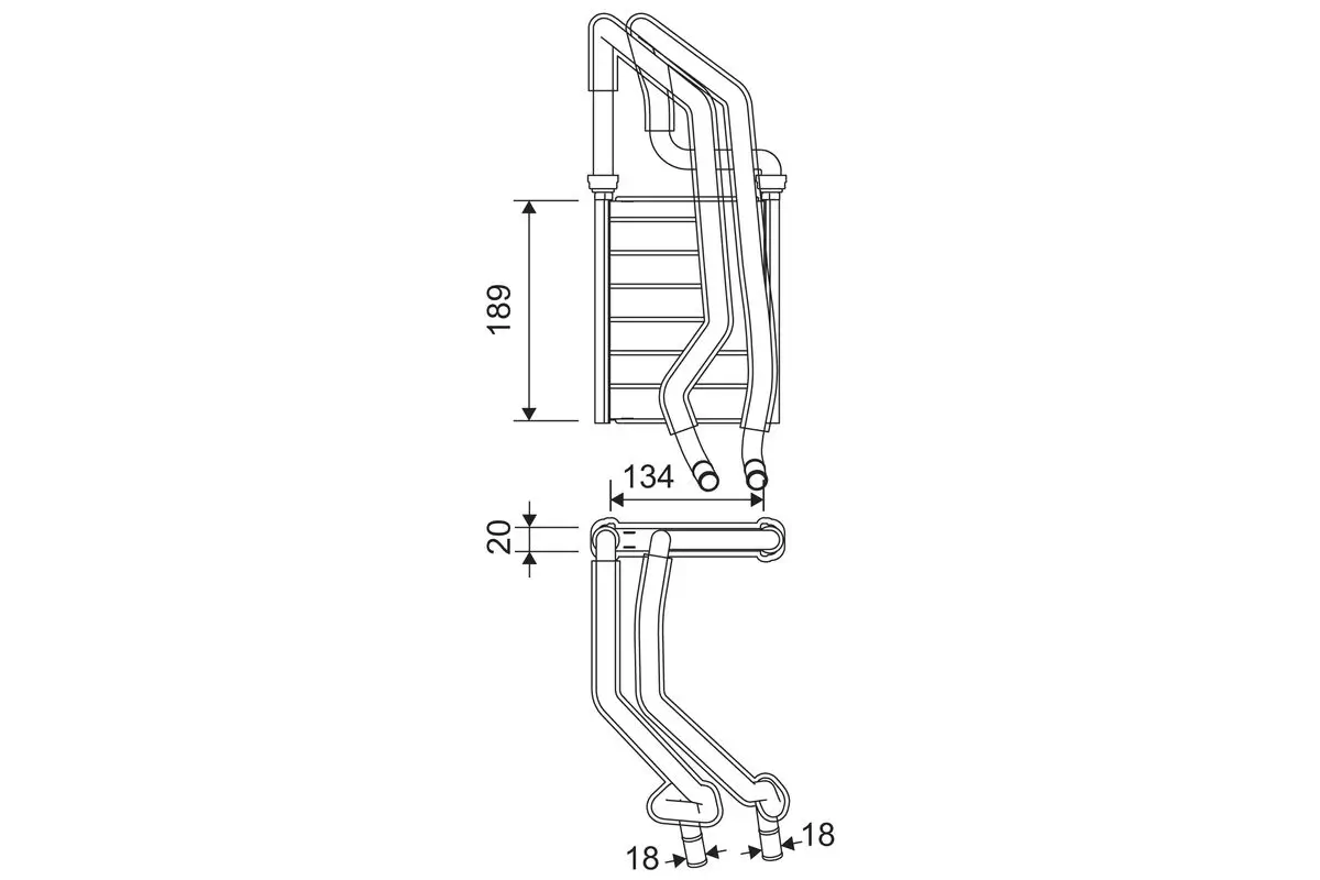 Wärmetauscher, Innenraumheizung VALEO 811610