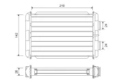 Wärmetauscher, Innenraumheizung VALEO 811614
