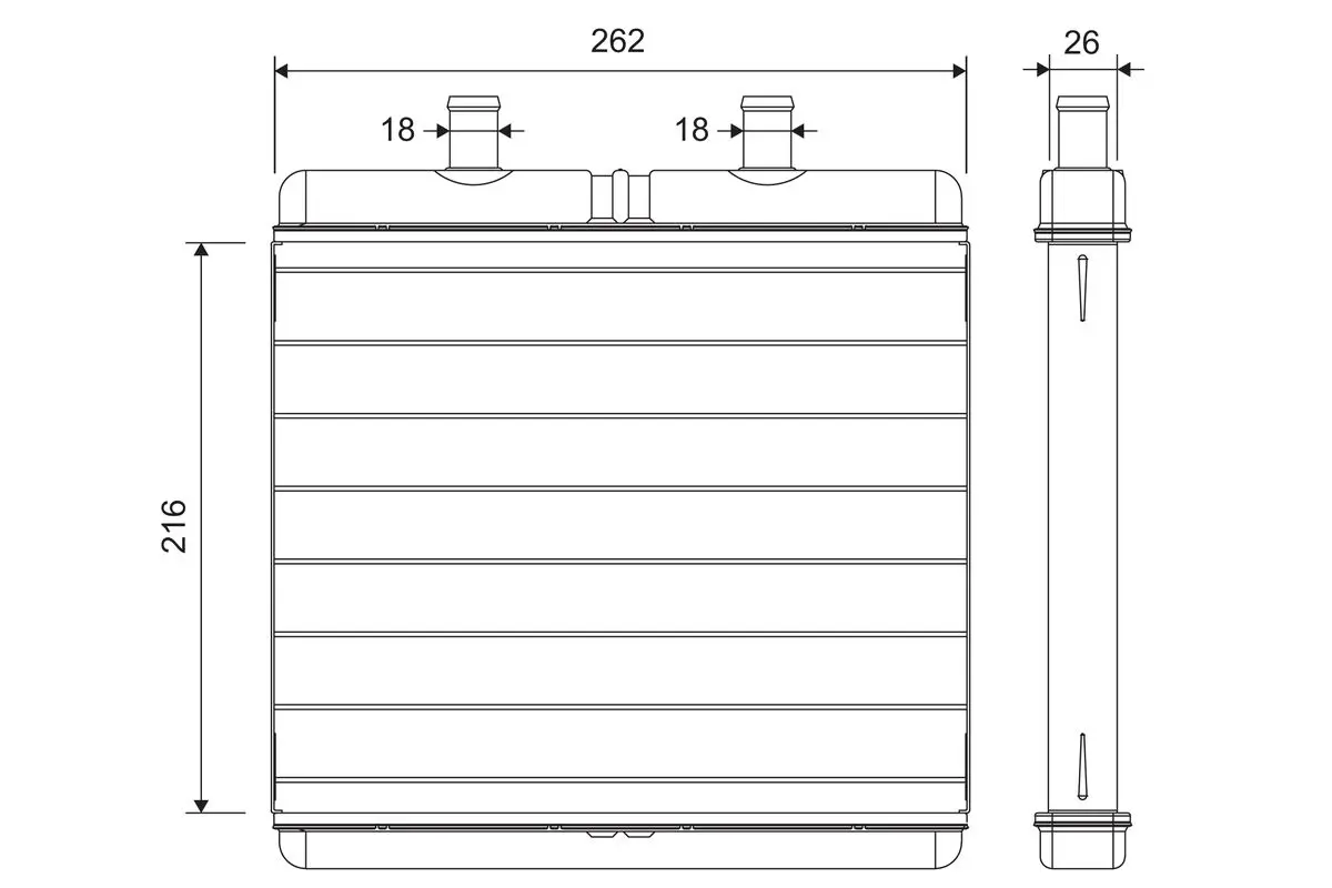 Wärmetauscher, Innenraumheizung VALEO 811631
