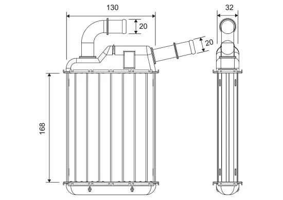 Wärmetauscher, Innenraumheizung VALEO 811675 Bild Wärmetauscher, Innenraumheizung VALEO 811675