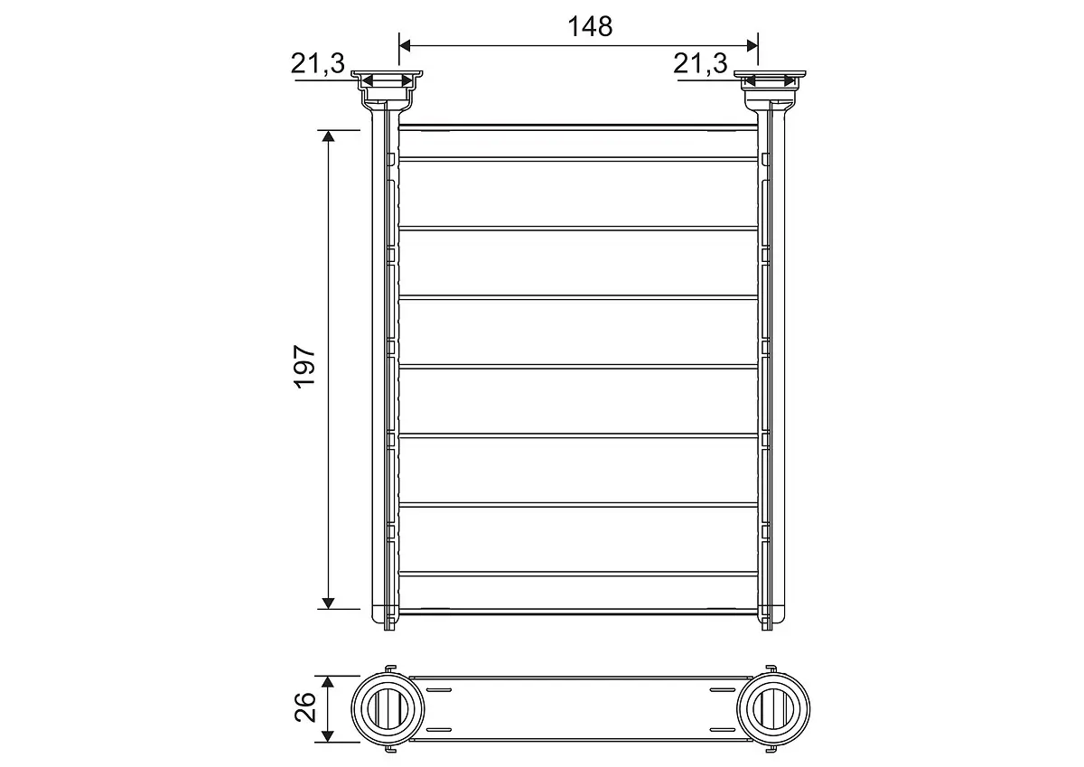 Wärmetauscher, Innenraumheizung VALEO 811688