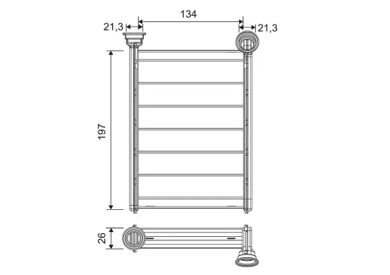 Wärmetauscher, Innenraumheizung VALEO 811694 Bild Wärmetauscher, Innenraumheizung VALEO 811694