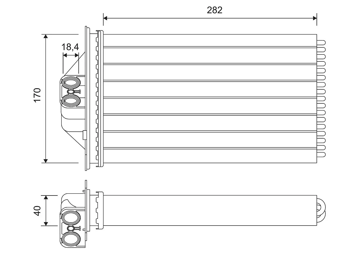 Wärmetauscher, Innenraumheizung VALEO 811698