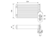 Wärmetauscher, Innenraumheizung VALEO 812030