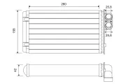 Wärmetauscher, Innenraumheizung VALEO 812048