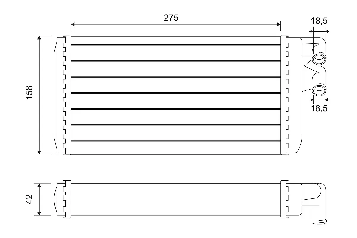 Wärmetauscher, Innenraumheizung VALEO 812068