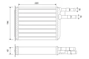 Wärmetauscher, Innenraumheizung VALEO 812141