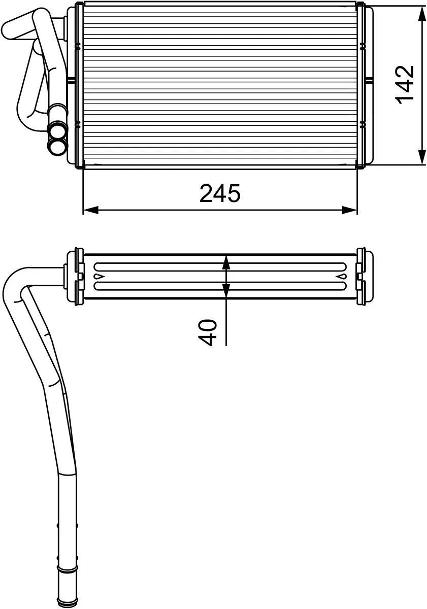 Wärmetauscher, Innenraumheizung VALEO 812277
