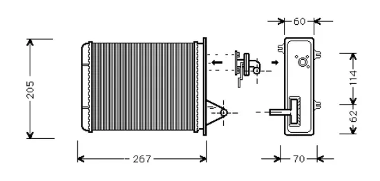 Wärmetauscher, Innenraumheizung VALEO 812283 Bild Wärmetauscher, Innenraumheizung VALEO 812283