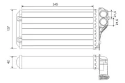 Wärmetauscher, Innenraumheizung VALEO 812322