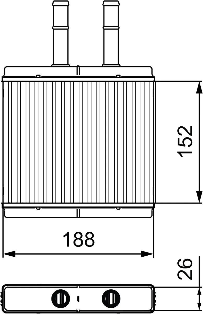 Wärmetauscher, Innenraumheizung VALEO 812442