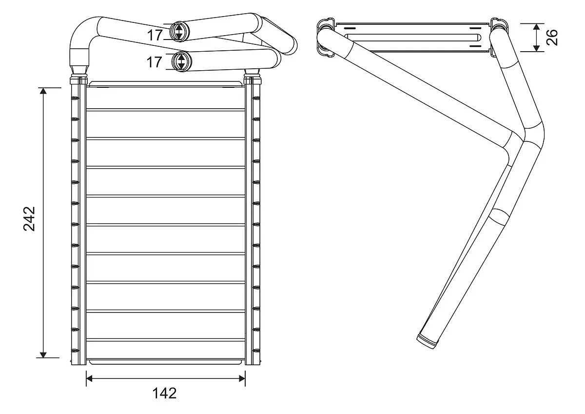 Wärmetauscher, Innenraumheizung VALEO 881652