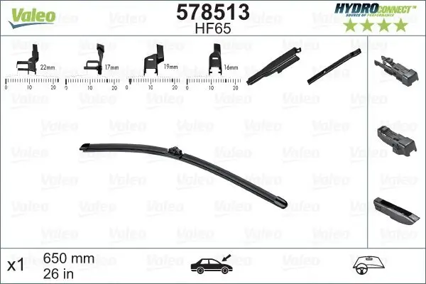 Wischblatt VALEO 578513