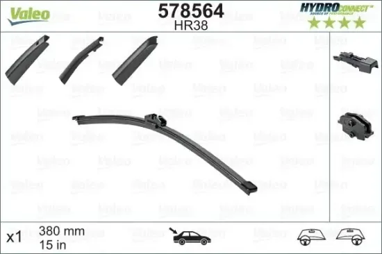 Wischblatt hinten VALEO 578564 Bild Wischblatt hinten VALEO 578564