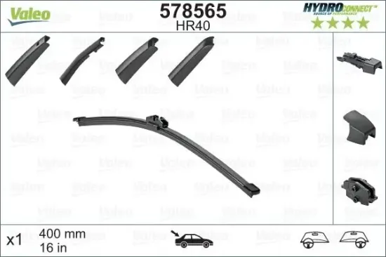 Wischblatt hinten VALEO 578565 Bild Wischblatt hinten VALEO 578565