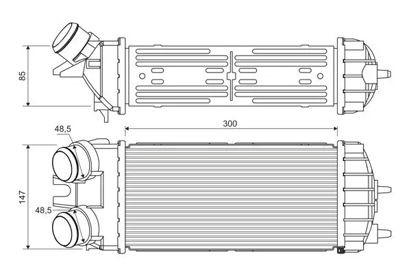 Ladeluftkühler VALEO 817706