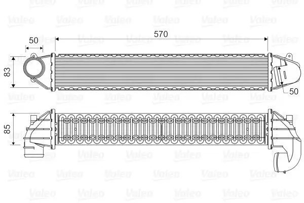 Ladeluftkühler VALEO 817936