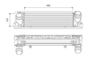 Ladeluftkühler VALEO 818261