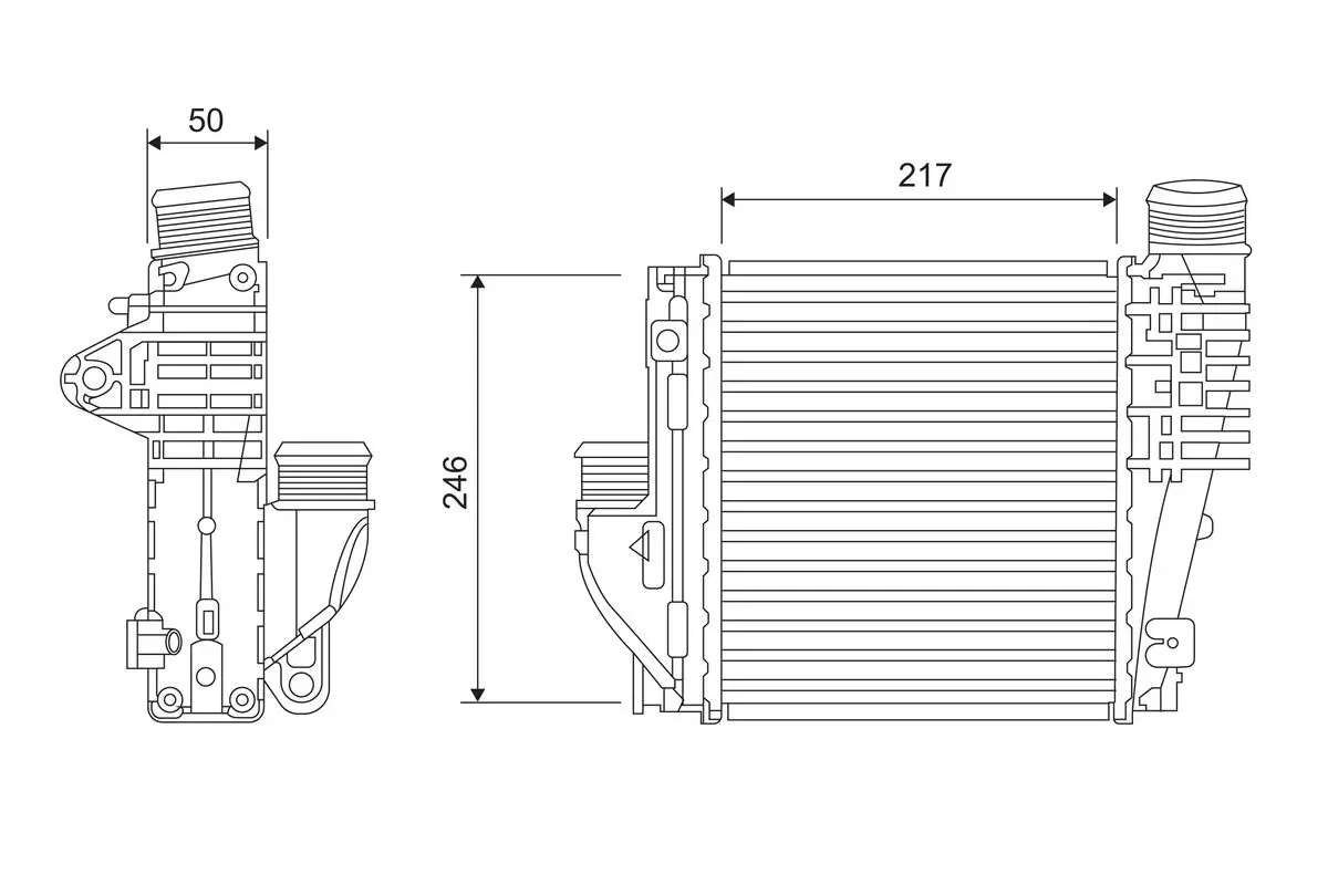 Ladeluftkühler VALEO 818290