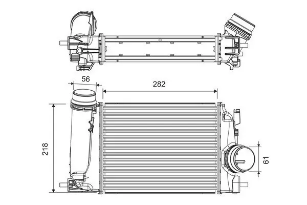Ladeluftkühler VALEO 818293