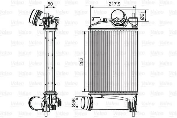 Ladeluftkühler VALEO 818294