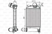 Ladeluftkühler VALEO 818294