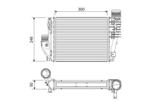 Ladeluftkühler VALEO 818304