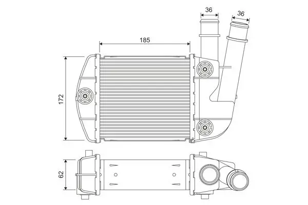 Ladeluftkühler VALEO 818310