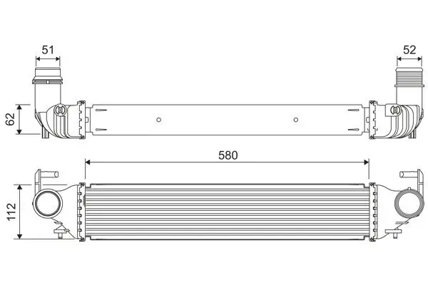 Ladeluftkühler VALEO 818312