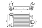 Ladeluftkühler VALEO 818317