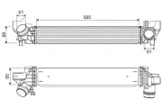 Ladeluftkühler VALEO 818318