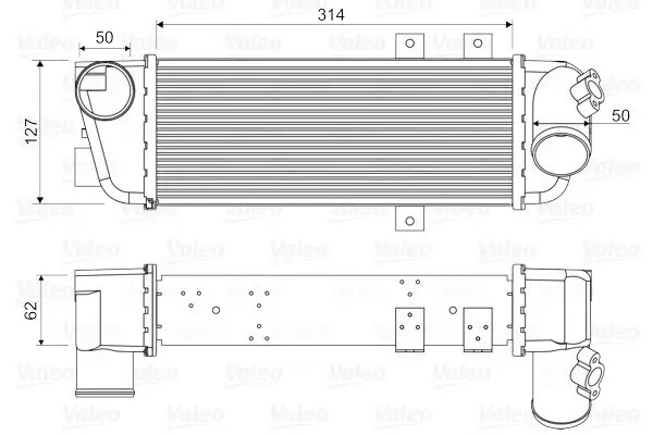 Ladeluftkühler VALEO 818333