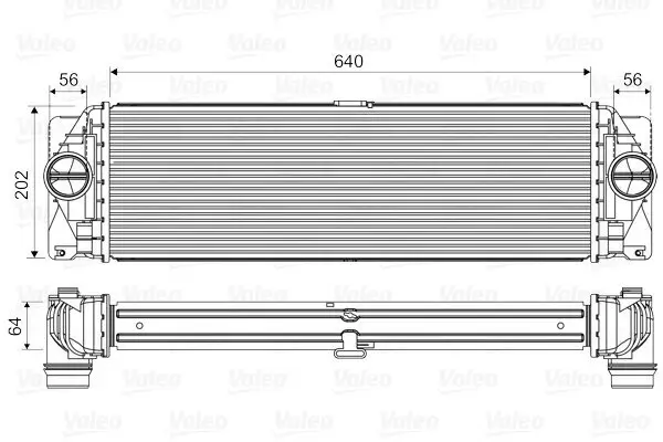 Ladeluftkühler VALEO 818341