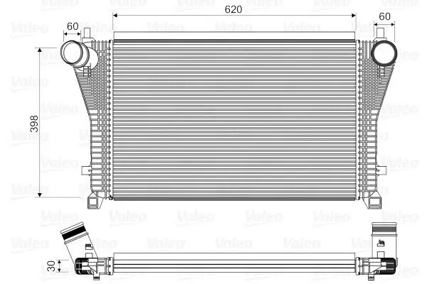 Ladeluftkühler VALEO 818347