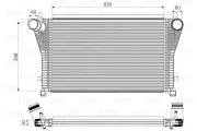 Ladeluftkühler VALEO 818347