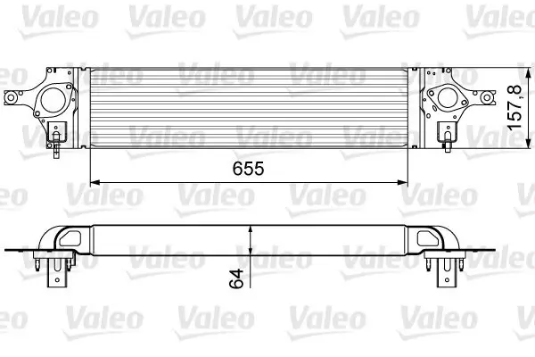 Ladeluftkühler VALEO 818358