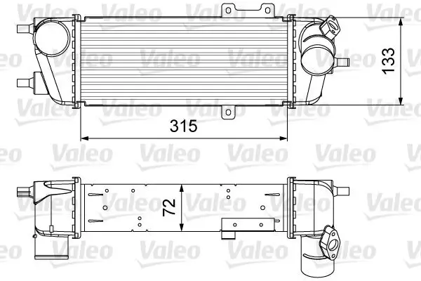 Ladeluftkühler VALEO 818361