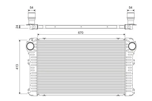 Ladeluftkühler VALEO 818363