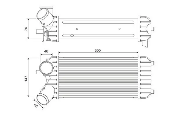Ladeluftkühler VALEO 818365