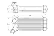 Ladeluftkühler VALEO 818365