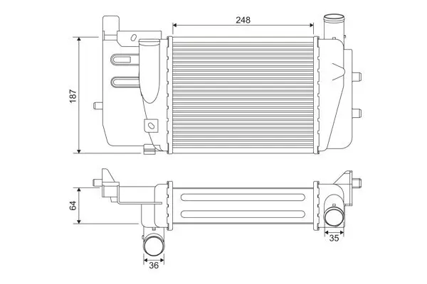 Ladeluftkühler VALEO 818369