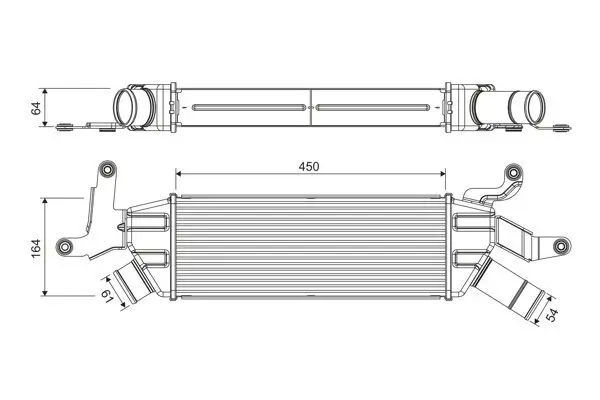 Ladeluftkühler VALEO 818370