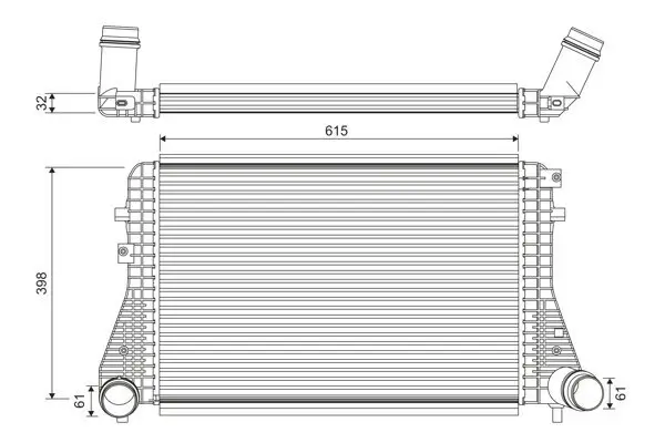 Ladeluftkühler VALEO 818372