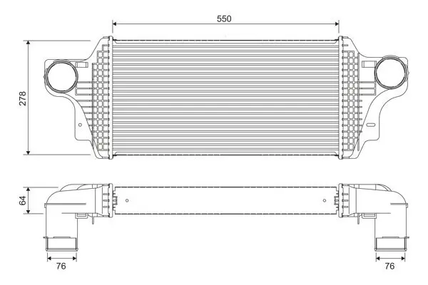 Ladeluftkühler VALEO 818377