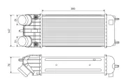 Ladeluftkühler VALEO 818385