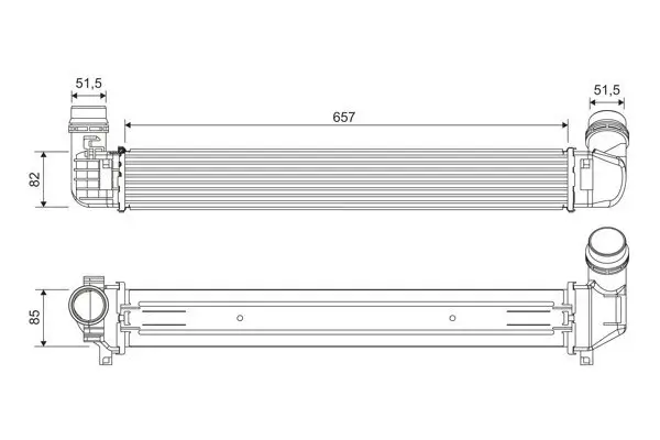 Ladeluftkühler VALEO 818389