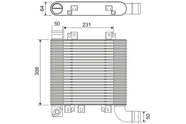 Ladeluftkühler VALEO 818398