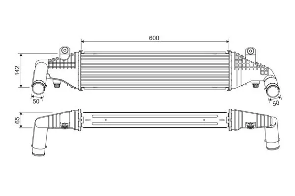 Ladeluftkühler VALEO 818542