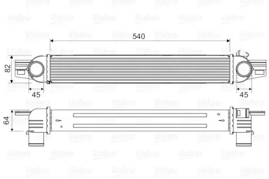 Ladeluftkühler VALEO 818545 Bild Ladeluftkühler VALEO 818545